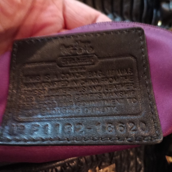 Coach Black Satchel with Gold Hardware and Textured Leather - Picture 8 of 10
